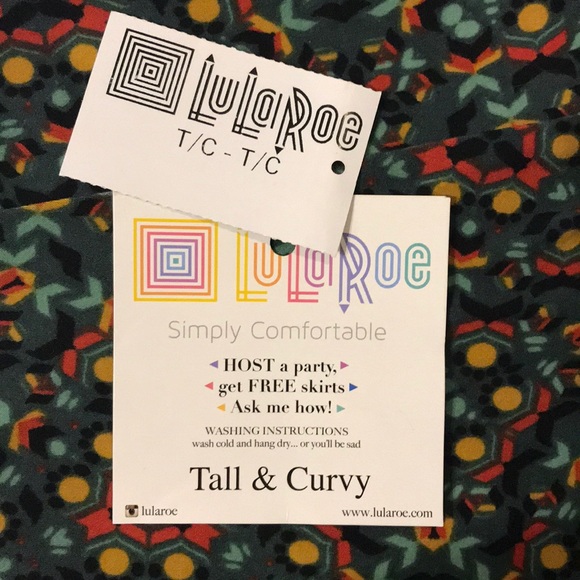 LuLaRoe Tall & Curvy leggings NWT - Picture 5 of 6